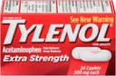 TÜLENOL ekstra tugevus Atsetaminofeen 500 mg kapslid 24 igaüks