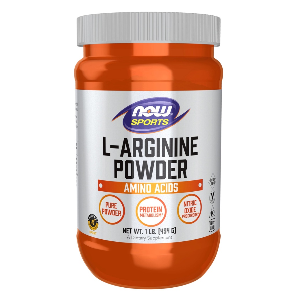NOW Sport Nutrition, L-arginiinpulber, lämmastikoksiidi lähteaine, aminohapped, 1-nael