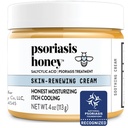 PSORIAAS HONEY Naha uuenev kreem - ekseem ja seborrheiline dermatiit kreem - psoriaas Naha, punetuse ja sügelusravi (4oz)