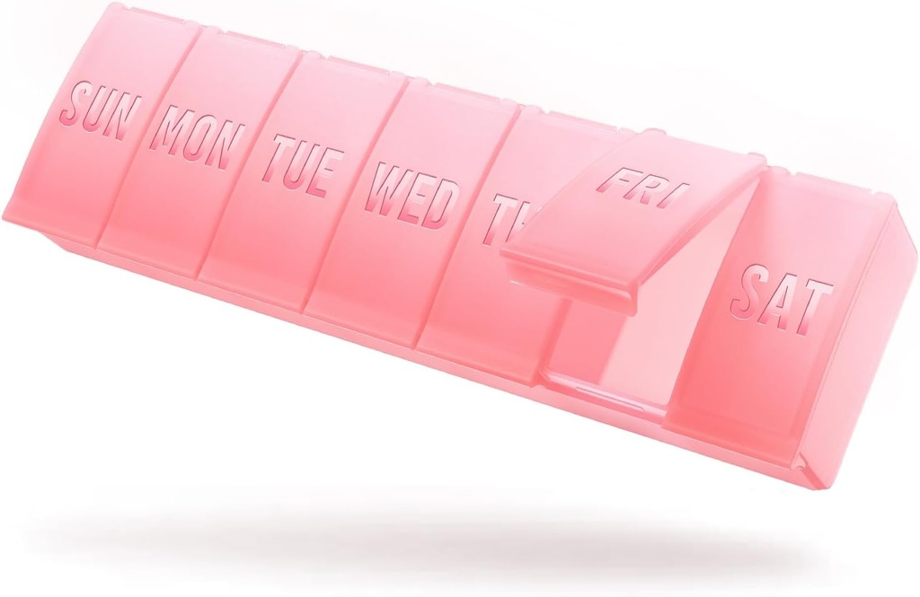 Barhon Suur Iganädalane Pill Korraldaja, Suur Vitamiini Korraldaja Juhtum 7 Päevaks, Travel Medicine Pill Box hoida erinevaid toidulisandeid ja kalaõli, Sakura Pink