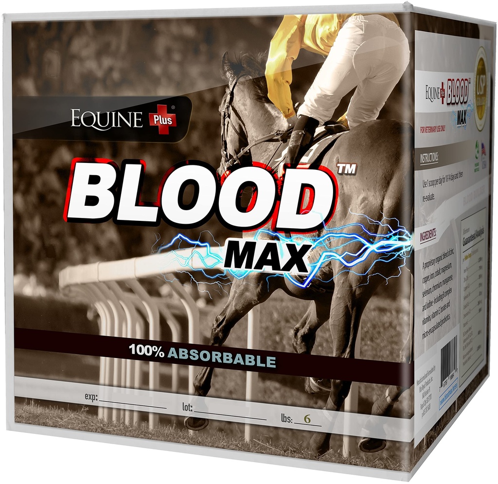 (6 lbs.) - Performance Red Blood Cell Health Builder hobustele - 100% imenduv raud, vask, tsink ja B komplekssed vitamiinid