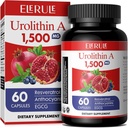 Urolitiin A Täiendus 1000 mg Plus Trans-Resveratrool, Antotsüaniinid, Roheline Tee, Tervisliku Vananemise Edendamine, Rakkude Ja Energia Meestele Ja Naistele, 60 Kapslit