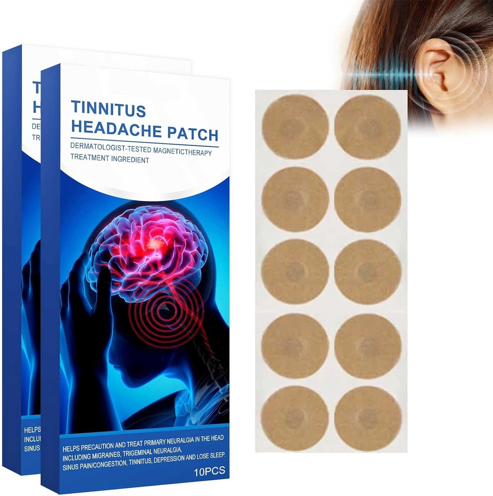 Tinnitus Patches 20 PC, Ear Patches for Tinnitus, Ear Patch, Kuulmisnõrkus, Itchy Ears / Non-Woven Fabric Patch (20PCS)