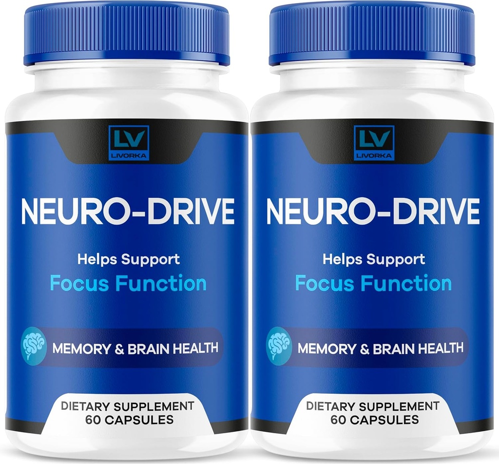 (2 Pack) Neuro Drive kapslid, Neuro Drive Advanced valem, Neuro Drive Aju, Neuro Drive Kõik looduslikud ülevaated, 120 kapslit 2 kuud