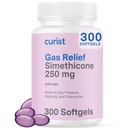 Curist Gas Relief Simethicone 250 mg Softgels (300 Count) - Seedetrakti leevendus, Bloating Relief & Anti Flatulence Gas Pills for Adults Aids Gas and Bloating Relief (300 Soft Gels)