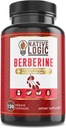Berberine HCL 1200mg koos Ceyloni kaneeli, Mõru melon ja roheline tee ekstrakt | toetab südame-veresoonkonna ja GI Tervis koos immuunsüsteemi tugi – 120 kapslit