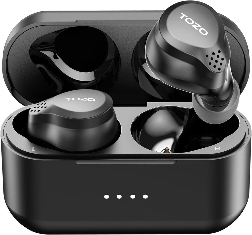 TOZO New NC7 All-Function Hybrid Active Noise Cancelling Wireless Earbuds, Bluetooth 5.3 Kõrvaklapid Ultra Long 72H Playtime, In-Ear Detection, App Customization, Immersive Sound Deep Bass peakomplekt