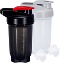 Shaker Bottle Protein Shakes Cup 10 Ounce Shaker Bottle Whisk Balls, Valgu raputamine pudelikomplekt Valgusegud, Shakers Protein Shakes, Shaker Cup, Valgu Shaker, Black + Hall, 2PCS