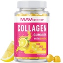 Kollageeni kummid naistele | 200mg hüdrolüüsitud kollageen + 2500mcg biotiin, C-vitamiini, E & tsink | Anti-vananemine, juuste kasv, nahk, tugevad küüned | Mitte-GMO kummi vitamiinilisandid | 60 loend