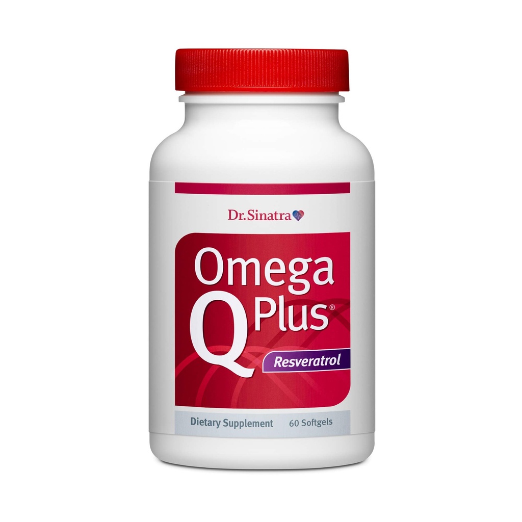 Dr Sinatra Omega Q Plus Resveratrool - Omega-3 täiendus koos CoQ10 ja Resveratrooliga - edendab terviklikku südame ja kogu keha tervist, mis aitab teil vananeda hästi (60 pehmet geeli)