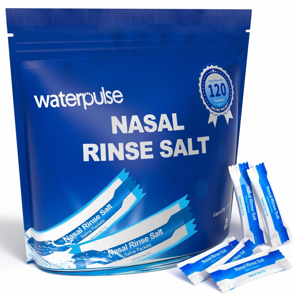 120 soolalahust, sinus loputuspaketti Neti Pots'ile, neti poti soolapakette individuaalselt pakitud, nasaalloputuspakette Neti poti sool nina niisutussüsteemi jaoks, nasaalpesu pressimispudelit ja sinus leevendust