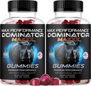(2 Pack) Dominaator Maxx Gummies meestele - Dominaator Maxxx Natural Daily Nutrition Support Premium Advanced Formula Multivitamiini pillid üldise tervise ja heaolu, 120 Gummies 2 kuud