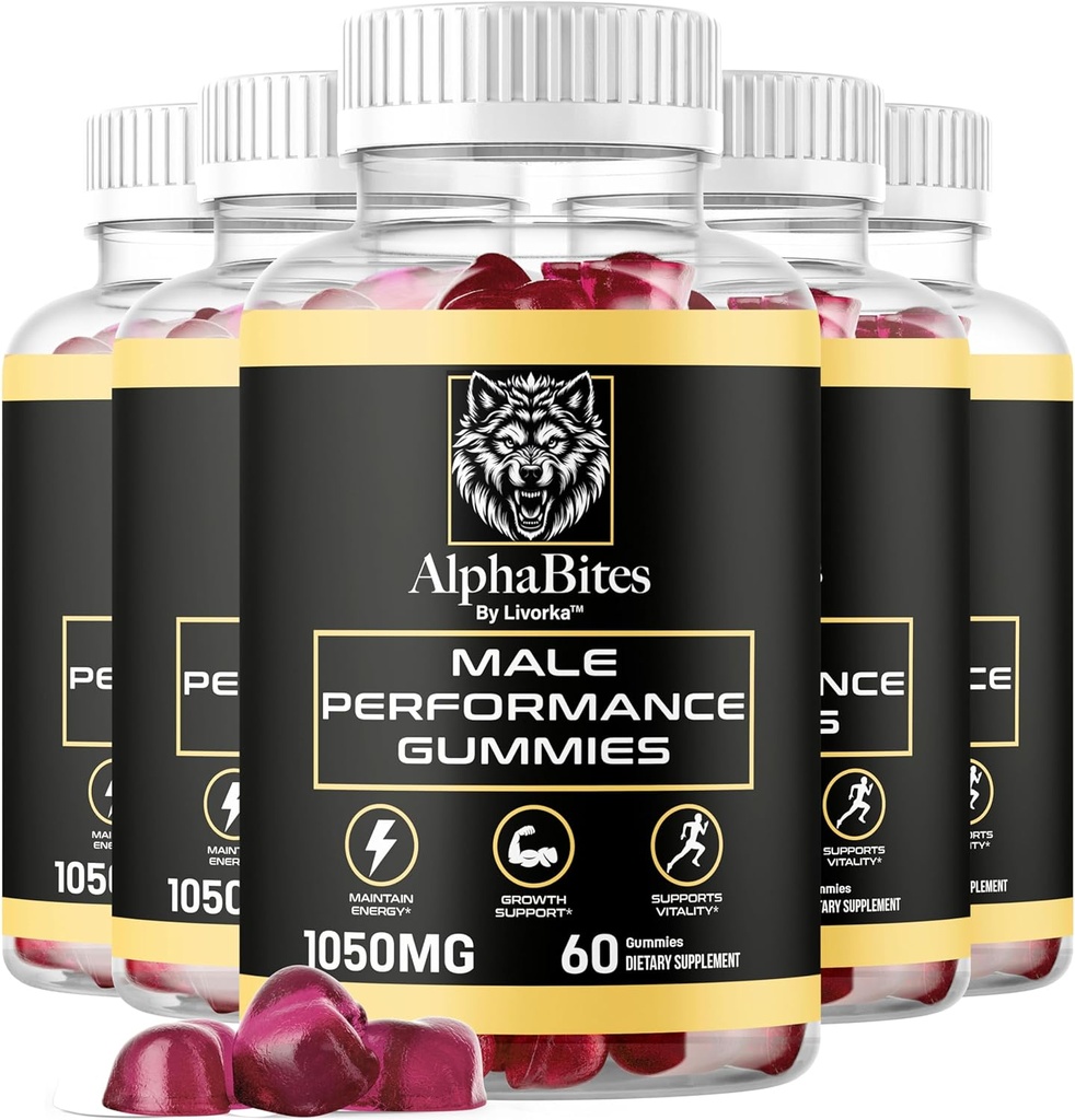 LIVORKA (5 Pack) Alpha Bites Gummies, Alpha Bites, AlphaBite Gummies, Advanced AlphaBite Formula, 150 Count