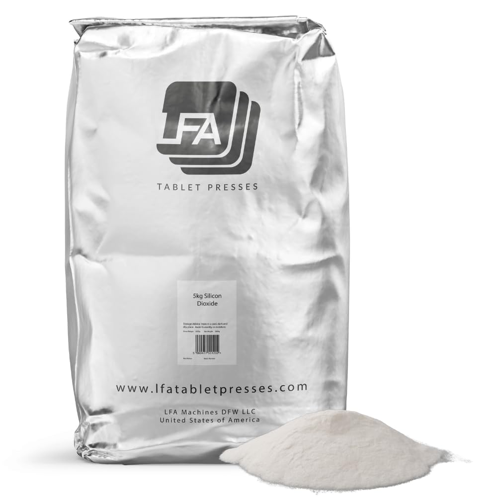 Ränidioksiid - paakumisvastane aine - 5 kg (11 naela) - toiduklassi ränidioksiidi pulber - niiskus-absorbeeriv glidant tableti pressimiseks ja kapsli täiteaine pillide segu