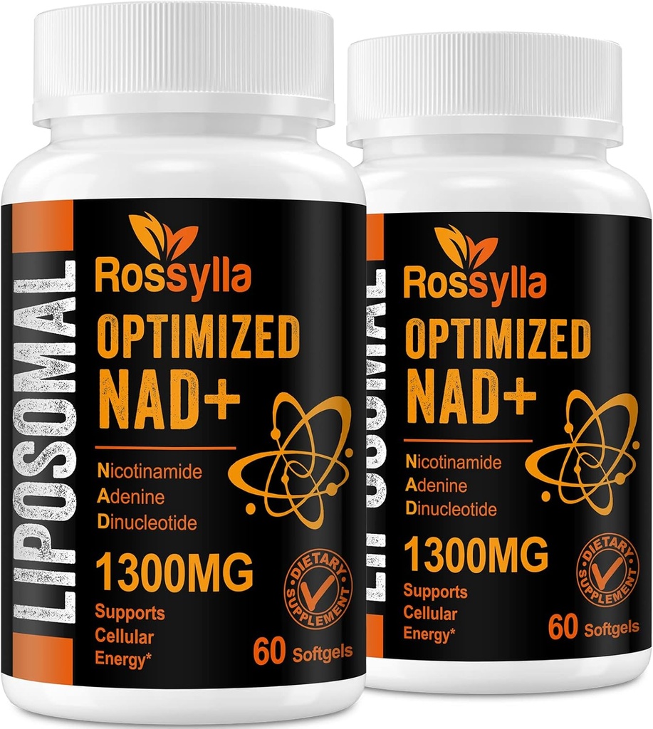 1300 MG Liposomal NAD+ Supplement | Kõrgeim imendumine | Purest NAD Supplemet to Boost NAD+ Efektiivselt | NAD+ suurendamine Vananemiskahjustus, rakuenergia, pikaealisus | 120 loend