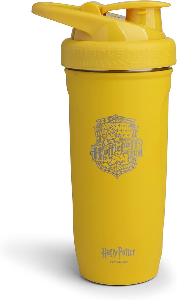 Smartshake Reforce roostevabast terasest Harry Potter Hufflepuffs Shaker Bottle (900 ML / 30oz) | Kerge kehakaalu vastupanu Sport Shaker Bottle koos Soft Lid | Lekkekindel, BPA Free & DEHP Free