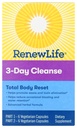 Renew Life Adult Cleanse Total Body Reset, Advanced Herbal Formula - 2-osaline, 3-päevane programm - gluteeni-, piima- ja sojavaba - 12 taimset kapslit