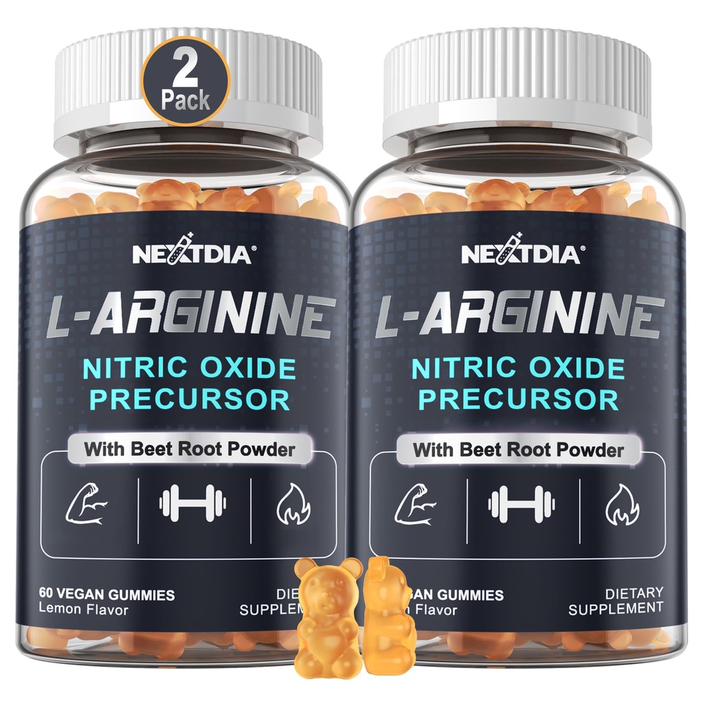 Suhkruvaba L Arginiin Lämmastikoksiidi Gummies 1300mg meestele ja naistele L tsitrulliin, peedi juur, B3 | L Arginiin L tsitrulliin Toidulisandid | Vegan, 120 loeb