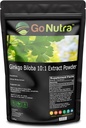 Go Nutra Ginkgo Biloba Powder 8 oz. | Pure Ginkgo Biloba Supplements, Ginkgo Pulber Biloba Leafist (8oz.)