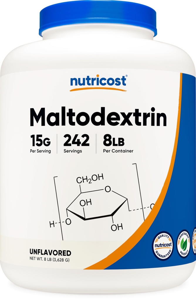 Nutrikost Maltodekstriin Pulber 8LBS - Gluteenivaba, GMO-vaba