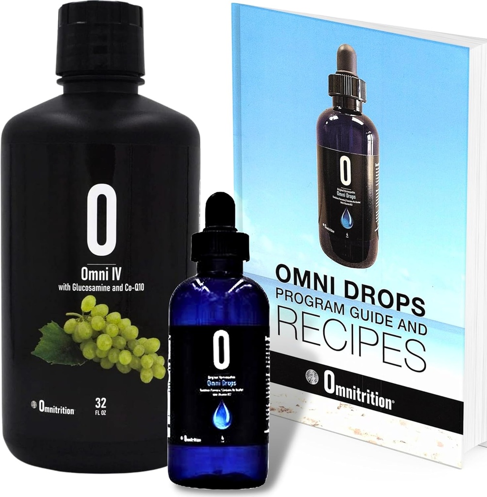 Omnitrition Omni Drop Bundle - Sisaldab kahte toodet: Omni tilgad Dieet tilgad vitamiin B12-4 oz koos Program Guide ja Omni IV (Omni 4) Vedelad vitamiinid ja mineraalid glükoosamiini ja Co-Q10