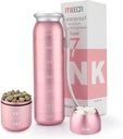 Nädala pillide korraldaja, kaasaskantav reisi 7 päeva, veekindel konteiner, suur, alumiinium, metall, hoidke vitamiine, tursa maksaõli, toidulisandeid ja ravimeid (Pink)