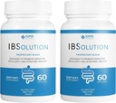 IBSolution - Seedetrakti tervise täiendus, gaas, puhamine, kõhulahtisus, kõhukinnisuse leevendamine, kõhuvalu, psülliumiga, edendada korrapärasust, toetab soolestiku tervist, valmistatud USA-s - 60 Vegankapslit, 2-Pack