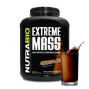 NutraBio Extreme Mass Gainer Valgupulber, 53G Valk, Puhas Kaal Gainer, Suurendage Lihasmassi, Täisspektriga Aminohape - Šokolaad, 6 Naela