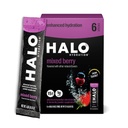 HALO Hüdratsioon - Elektrolüütide Joogi Segu | Hüdraadipulber Pakendid | Marjamaitse – Spordile ja Jalgrattale | Lihtne avatud ühekordne serveerimispulk | 6 Pulka