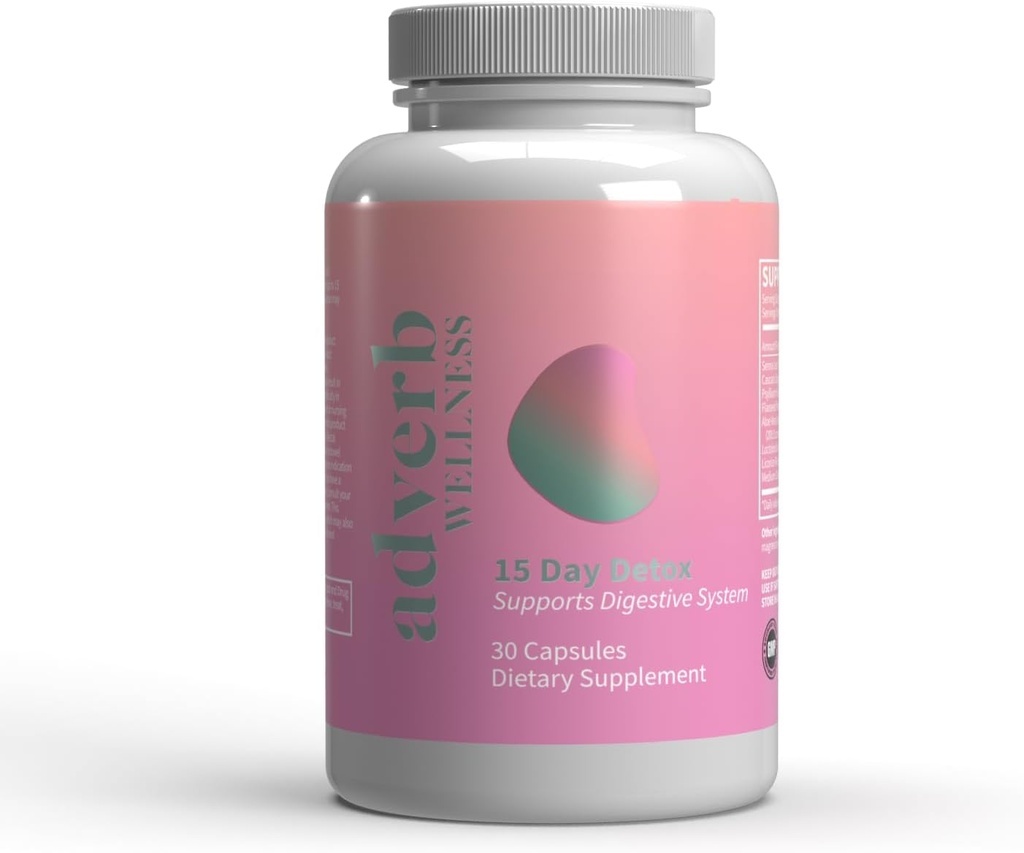 15-päevane soolestiku puhastamine | soolestiku, koloonia ja seedetrakti tervise toetamine | looduslik detox koos Psyllium Husk, Cascara Sagrada & Soolestiku taastamine probiootikumid | 60 kapslit
