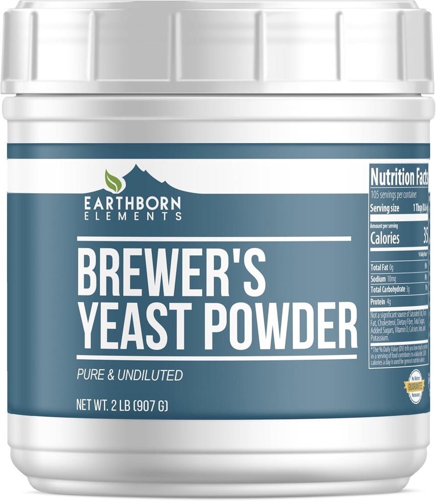 Earthborn Elements Brewer’s Yeast, Pure & Undiluted, Inactive Yeast (2 Pound)