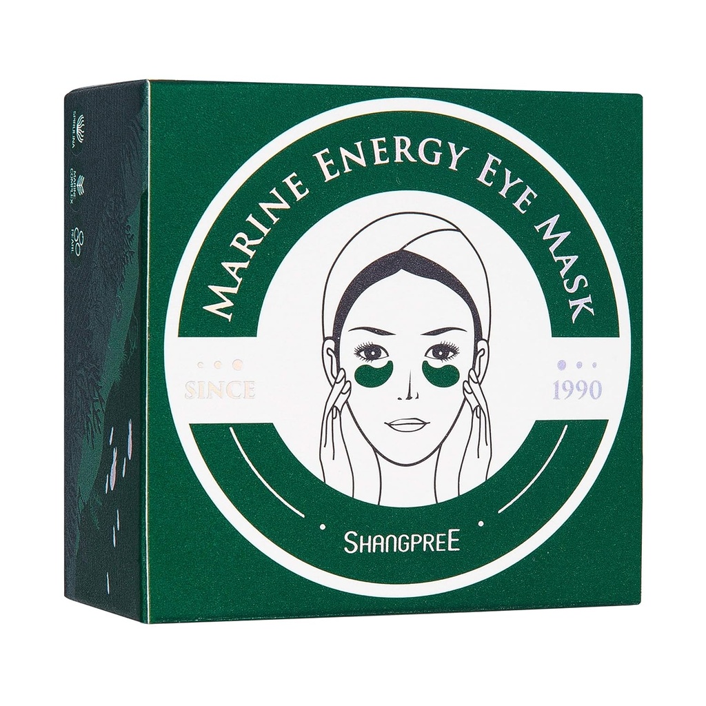 SHANGPREE Eye Mask (30 paari 60 maskid), silma plaastrite all, Premium Korea nahahooldus (mereenergia)