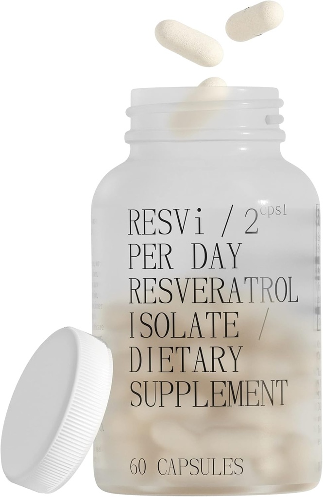 ENNE NOORT RESVi | 600 mg Trans Resveratrol Antioksüdantne toitumisalane toidulisand | Vegetarian Tervislik vananemine Kapsel | Valmistatud Kreekas | Pudel 60 vegankapslit (30 serveerimist)
