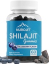Shilajit Gummies, Blueberry Maitse, Himaalaja ekstrakt, Lab Testitud, Non-GMO, Gluteenivaba, Vegan Sõbralik, Mess-Free Alternatiiv Vaigule, Lihtne lisamine igapäevasele rutiinile, 60 Vegan Gummies