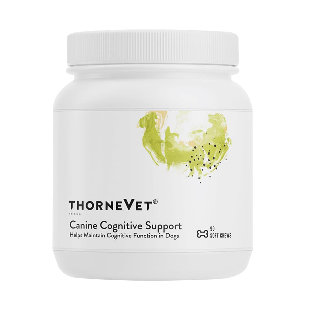 ThorneVet Koerte Kognitiivne Tugi Pehmed Närid Koertele - Suurepärane Maitsmine Terviselisa B-vitamiine ja Antioksüdandid, et toetada aju tervist Vanem koer - 90 Soft Chews