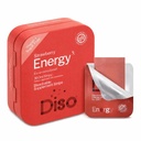 DISO - energia - kiiresti lahustuvad kofeiiniribad vitamiinidega, maasikamaitse, vegan, suhkruvaba, kõrge imendumisega, gluteenivaba, individuaalselt pakitud, 30 lahustuvat riba
