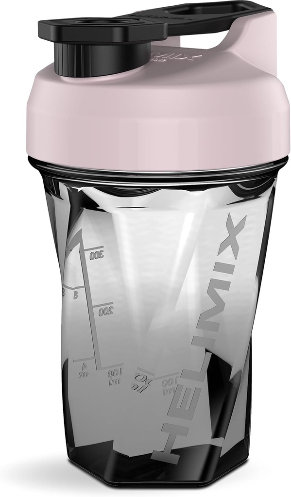 HELIMIX 1. 5 Vortex Blender Shaker Bottle hoiab kuni 20oz | Segamiskuuli ega viskit | USA Made | Portable Pre Workout Whey Protein Drink Shaker Cup | Segab kokteile Smoothies Shakes | Top Rack Safe