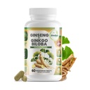 GreeNatr Ginko Biloba & Panax ženšenni lisand - punane ženšenni aju lisand mälu ja fookuse jaoks - Ginkgo Biloba lisandid hea nägemise, immuunsüsteemi ja parema verevoolu jaoks - 60 tabletti