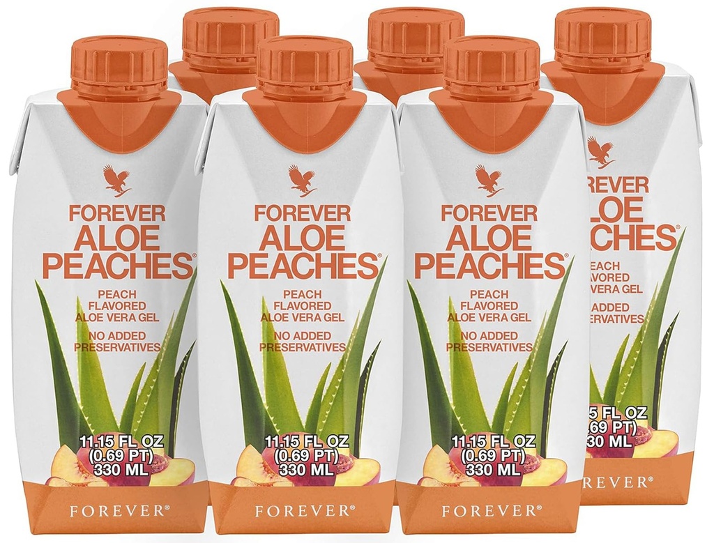 Forever Living - Forever Aloe virsikud - toetab seedimist, immuunsüsteemi, energia taset säilitusaineteta, veganit, gluteenivaba - 6 pakendit