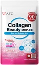 AFC Japan Collagen Beauty MCP-EX with Marine Collagen Peptide, 1.5X Better Absorption Than Other Collagen, for Anti-Aging, Skin, Hair, Nails, Bone and Joints, for Women & Men, 90 Days Supply