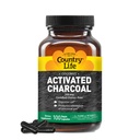 Country Life Coconut Activated Charcoal Capsules, 260mg – Natural Charcoal Supplement for Gas and Bloating Relief - Gluteenivaba, 100 Vegan Capsules