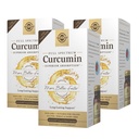 Solgar Full Spectrum Curcumin - 60 LiCaps, Pack of 3 - Superior Absorption - Aju, liigeste ja immuunsüsteemi Tervis - Mitte-GMO, Vegan, Gluteenivaba, Piimavaba - 180 Kokku Servings