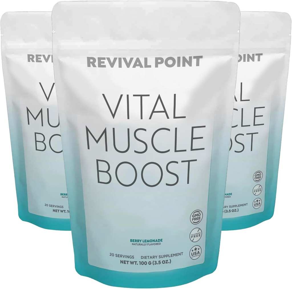 Vital Lihaste Boost - Premium myHMB ja D3-vitamiini täiendus täiskasvanutele - patenteeritud HMB pulber 3000mg - tervislike lihaste, energia ja elujõulise aktiivse elu jaoks - toetab valkude sünteesi ja tugevust