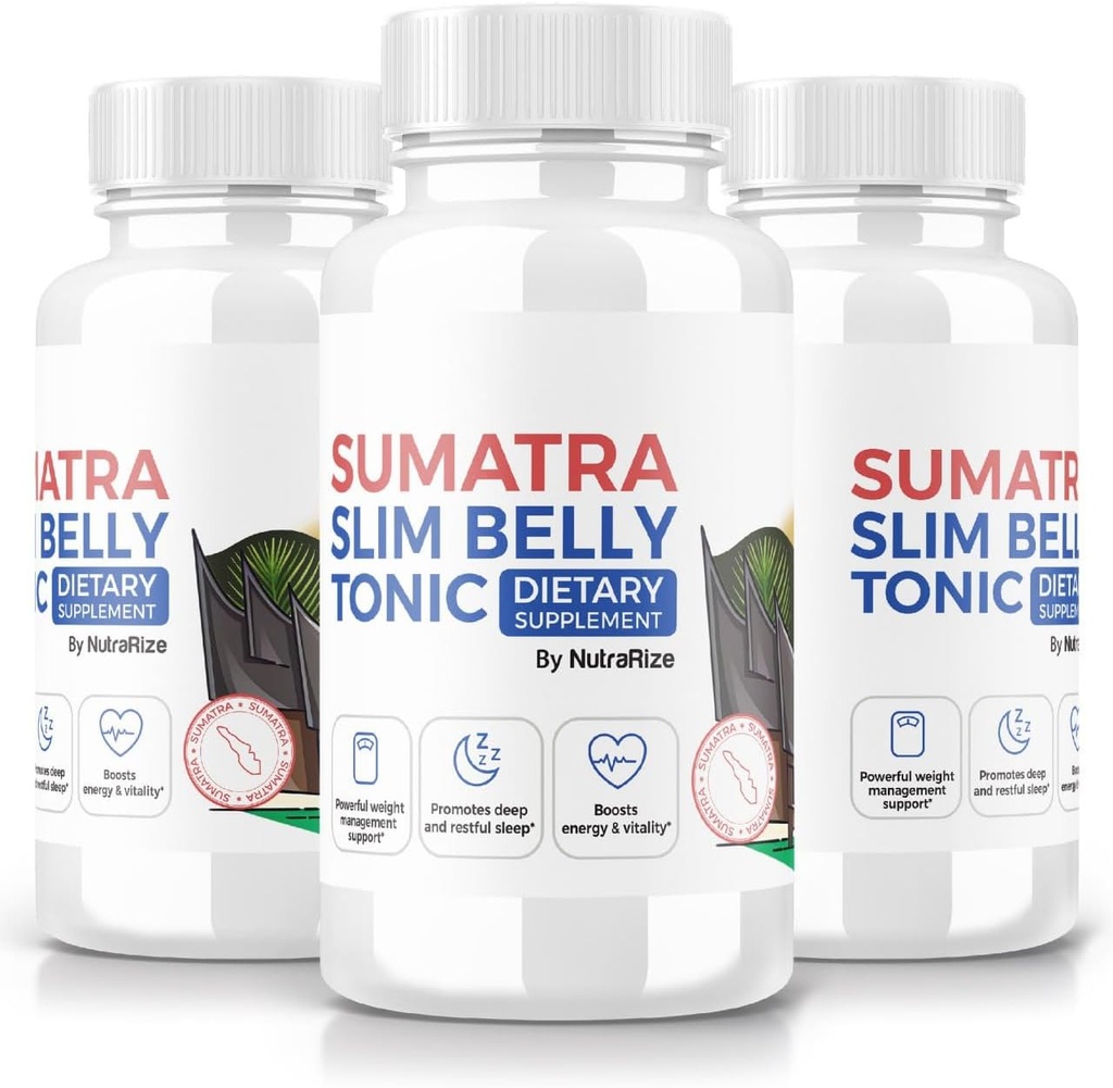 (3 Pack) Sumatra Slim Belly Tonic, Sumatra Slim Belly Toonic Dietary Supplement for Advanced Weight Los, Maksimaalne tugevus All-Natural Pill sihtida kõht rasva, Sumatra SlimBelly Reviews (180 kapslit)