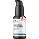 Disainid tervisele Liposomaalne D Kõrgeim Vitamiin D Vedel - 2500 IU Vitamiin D3 + Vitamiin K (K1 + K2) - Liposoomid Superior imendumine - Mitte-GMO täiendus (100 Servings / 1.7oz)