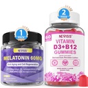 NEVISS melatoniin, D3-vitamiin ja B12-vitamiin kummid
