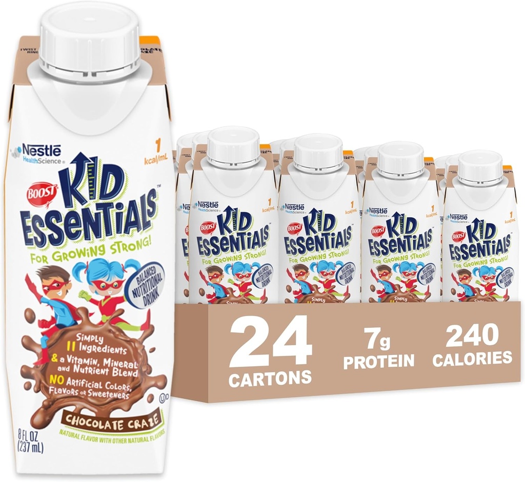 BOOST KID ESSENTIALS 1. 0 , Chocolate Craze 24 x 8 fl oz karp