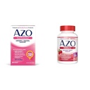 AZO Dual Protection | Uriini + Vaginal Support * | Prebiootikum Plus kliiniliselt tõestatud naiste probiootikum | alustab tööd 24 tunni jooksul | Mitte-GMO | 30 Count & Cranberry kuseteede tervise täiendus