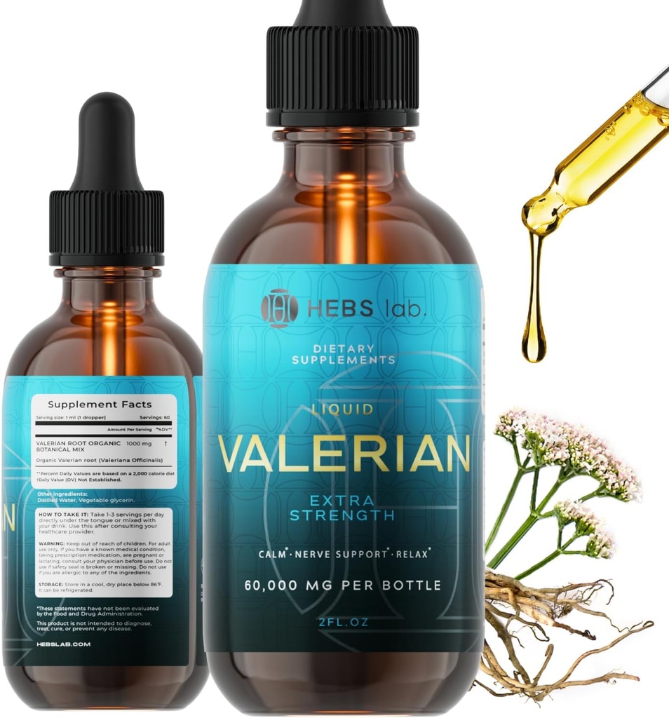 Valerian Juur Extract – Slееp Tinktuur – Made in USA Herb Sleеp Supplement – Valerian Juur Tilgad 2 Fl Oz