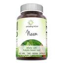 Amazing India Neem (Made with Natural Neem Leaf) 500 mg Veggie kapslid Täiendus | Mitte-GMO | Gluteenivaba | Valmistatud USAs | Sobib taimetoitlastele (240)